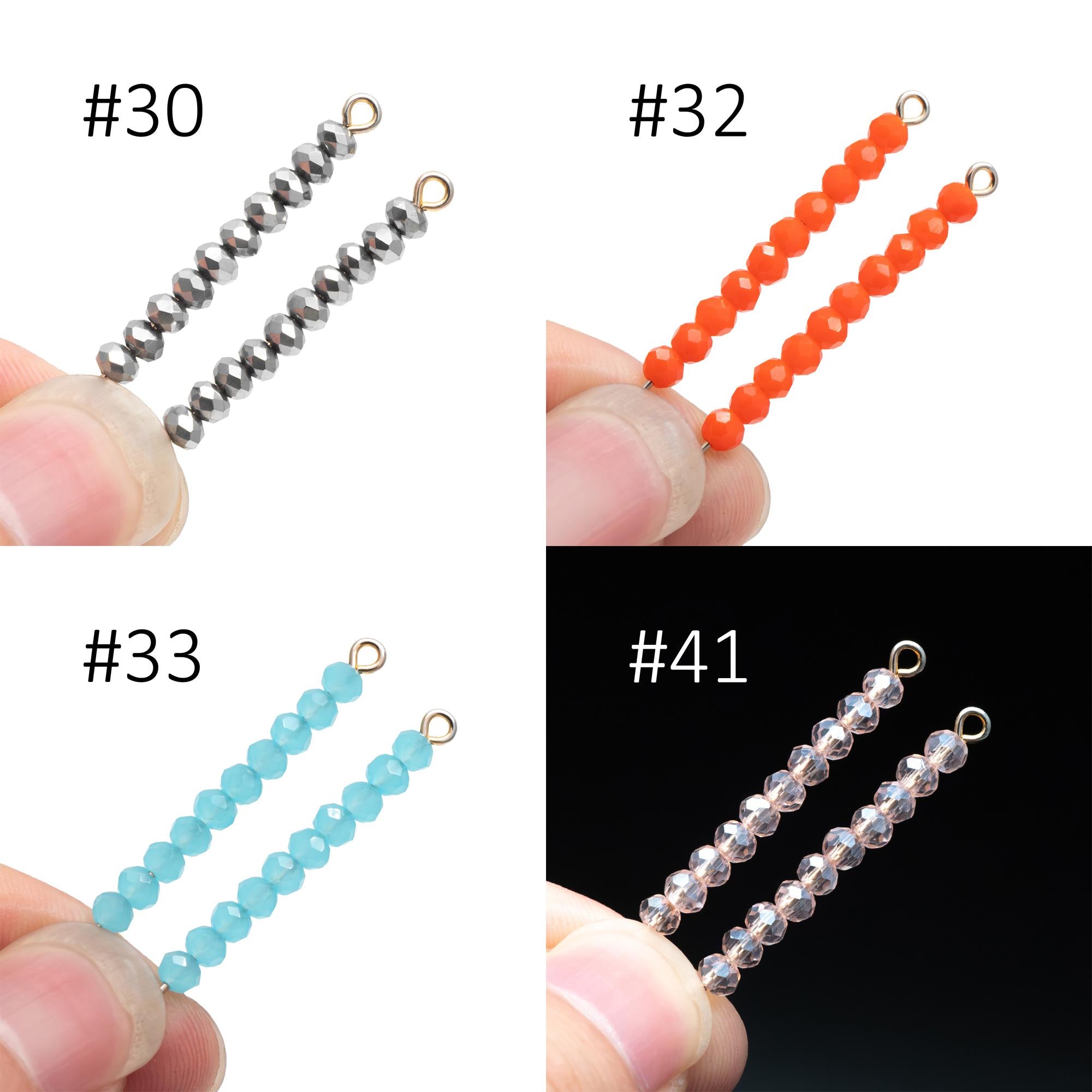 Crystal Glass Rondelle Faceted Tiny beads 2x3mm (#BZ03) (strand of 120 beads)