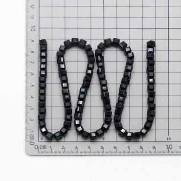 Glass Crystal Cube 6mm Opaque (FZ-06) 95pcs