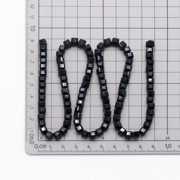 Glass Crystal Cube 6mm Opaque (FZ-06) 95pcs