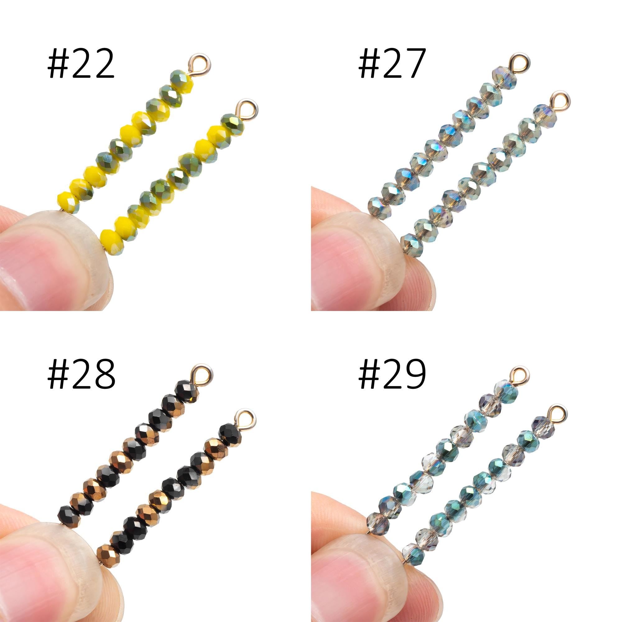 Crystal Glass Rondelle Faceted Tiny beads 2x3mm (#BZ03) (strand of 120 beads)