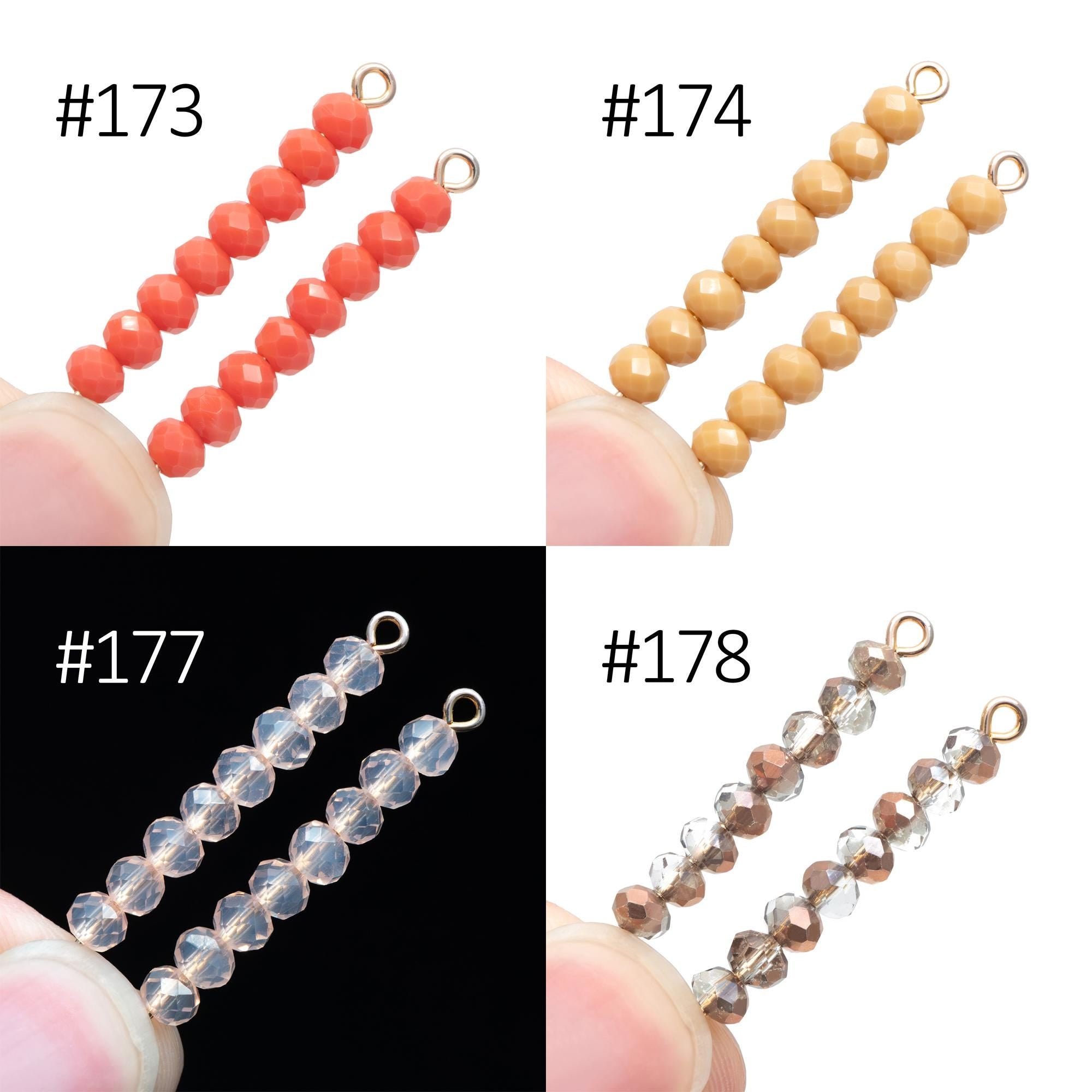 Crystal Rondelle 3x4mm, Glass Faceted Beads, 120 beads (BZ04)