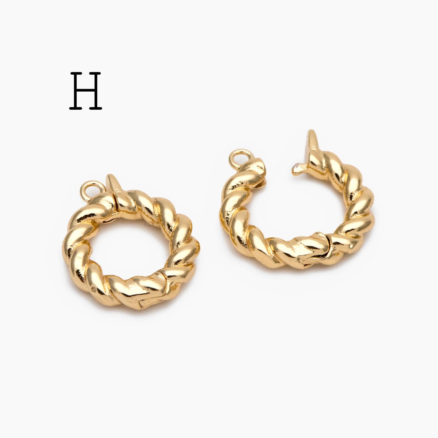 10pcs Gold/ Silver Tone Bail Connector, Gold/ Rhodium Plated Bails, Small Bail, Jewelry Bail, Pendant Bails, Metal Bails (GB-1468)