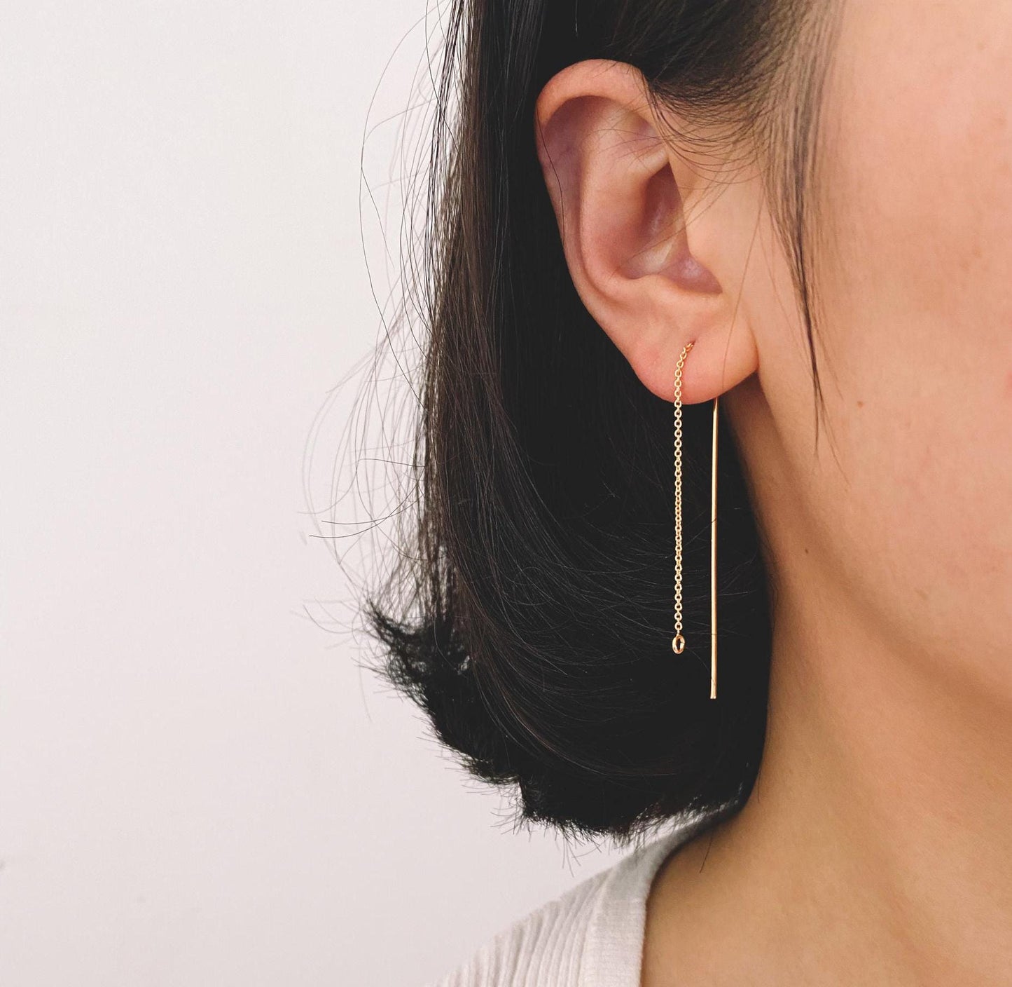 10pcs Ear Threader Findings for Handmade Jewelry, Craft Supplies (GB-1299)