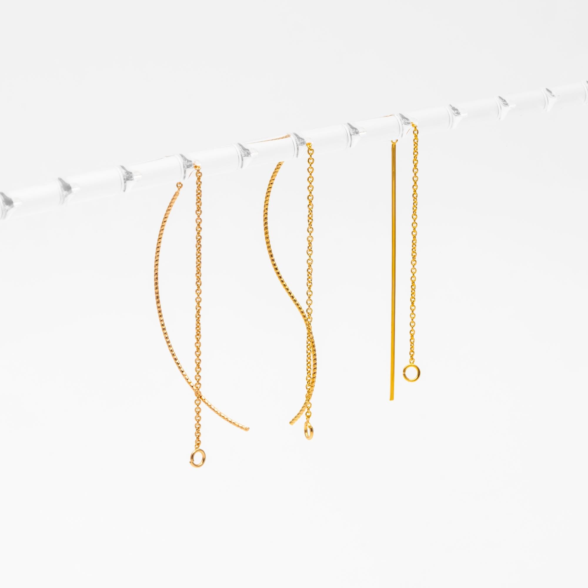 10pcs Ear Threader Findings for Handmade Jewelry, Craft Supplies (GB-1299)