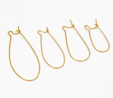 Custom listing, 200pcs (GB-253)-30x12mm in gold