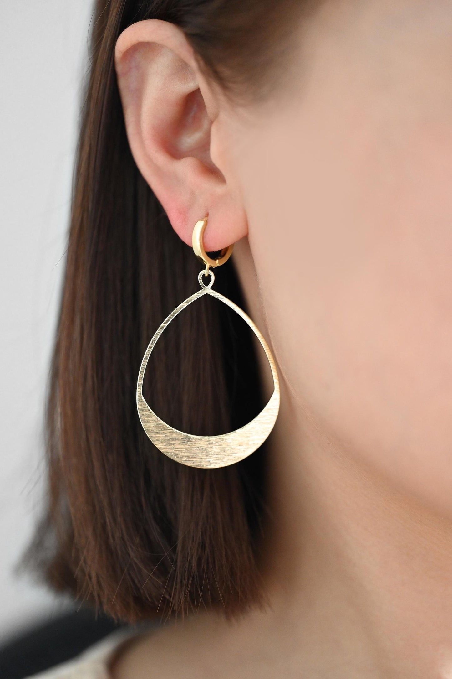 10pcs Gold/ Silver Brushed Geometric Charm Connectors, 18K Gold/ Rhodium Plated Brass Earring Findings (GB-3817)