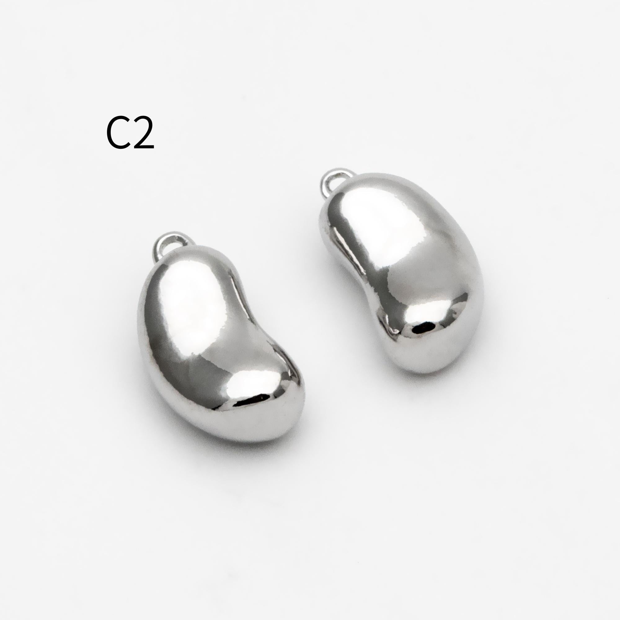 10pcs Gold/ Silver Nut Charms , 18K Gold/ Rhodium plated Brass, Jewelry Making, Diy Material, Jewelry Supplies (GB-4589)