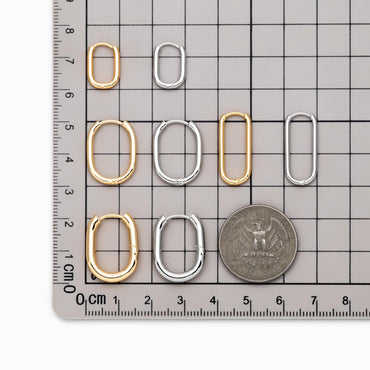 4pcs Gold/ Silver Dangle Minimalist Huggies Earring, Gold/ Rhodium plated Stainless Steel, Gold Huggie Earrings Supply (GB-2388)