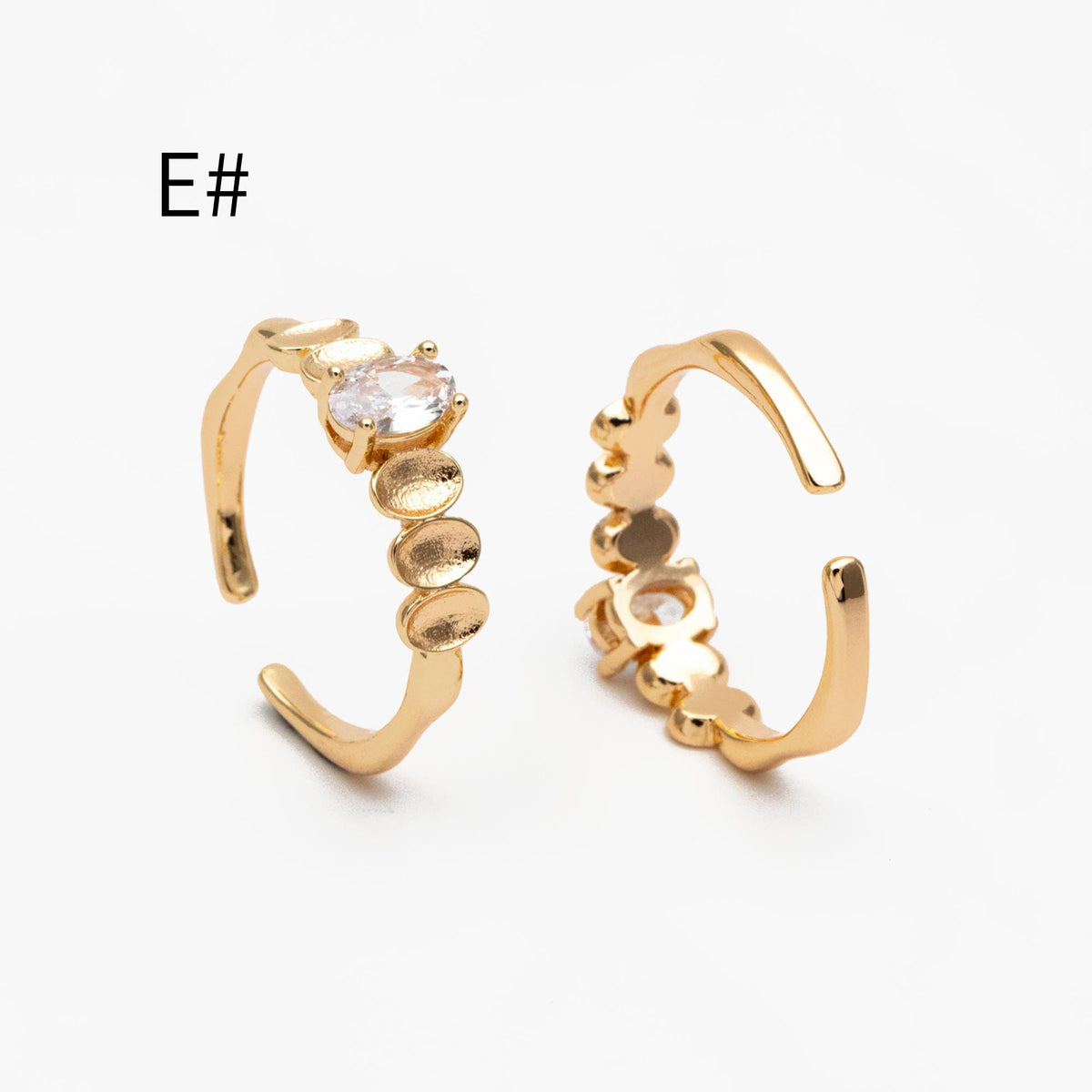 4pcs Gold CZ Ring, Dainty Ring, Stackable Ring, Rings for Women (#JZ-015)
