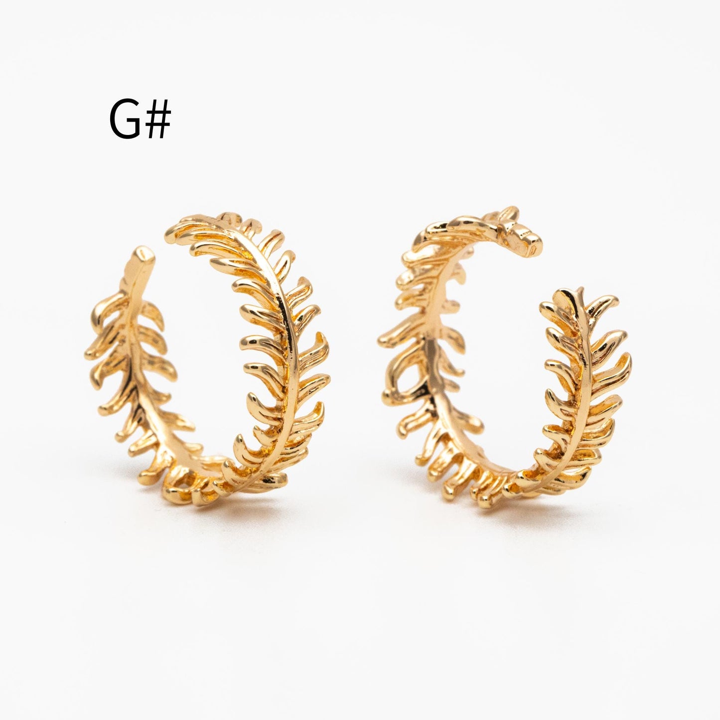 4pcs Gold Feather Finger Ring, Everyday Ring, Modern Style Ring, Fashion Rings, Dainty Rings (#GB-3925)