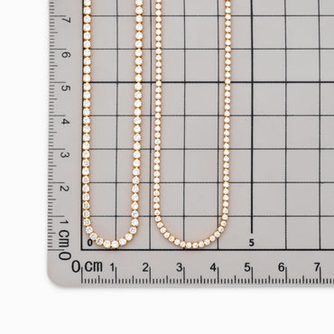 Dainty Cubic Chain, CZ Necklace making chain, Jewelry making supplies, Chain supplies (#LK-620)/ 1 Meter=3.3 ft
