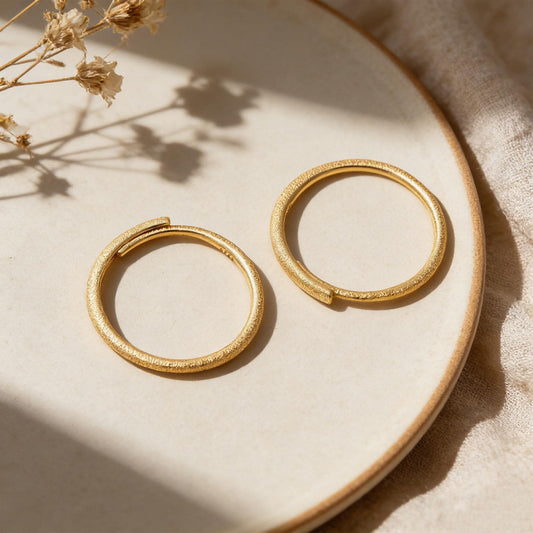 Stardust Sterling Silver Finger Ring, Gold/ Silver Adjustable Minimalist Ring (#CY-059)/ 1 piece