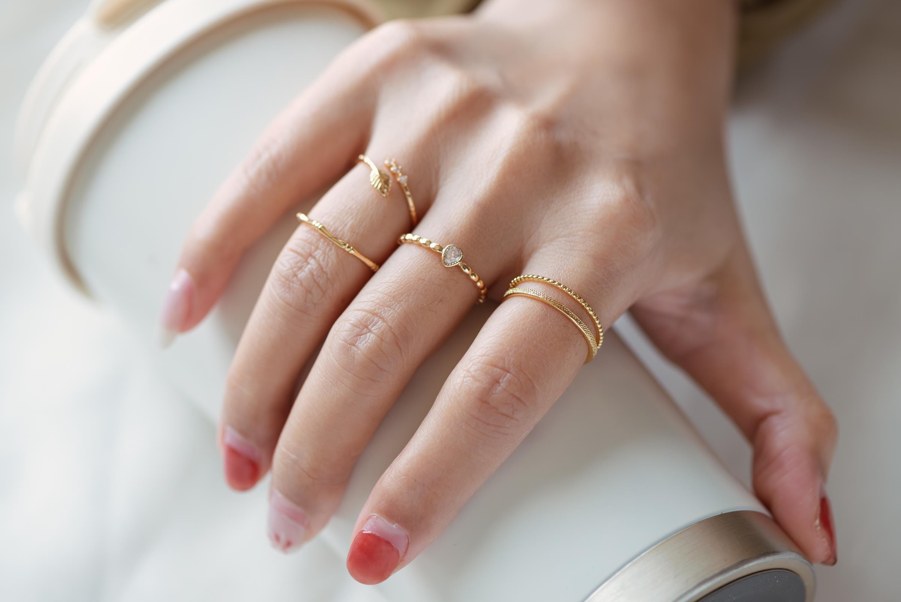 4pcs Gold/ Silver Minimalist Ring, Finger Ring, Everyday Ring, Modern Style Ring, Fashion Rings, Dainty Rings (#JZ-022)