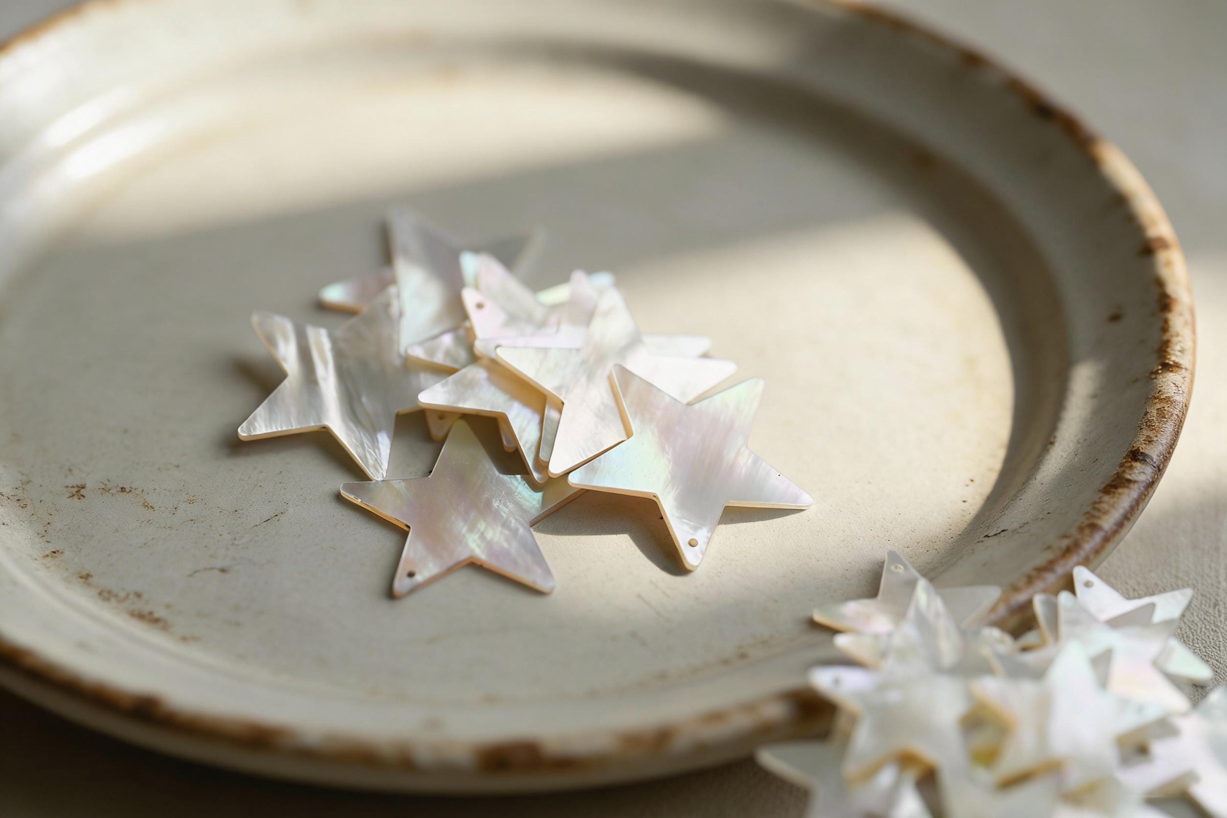 10pcs White Mother of Pearl Pendants, Geometric Shell Charms for DIY Earrings, Necklaces, Handmade Jewelry (BK-003)