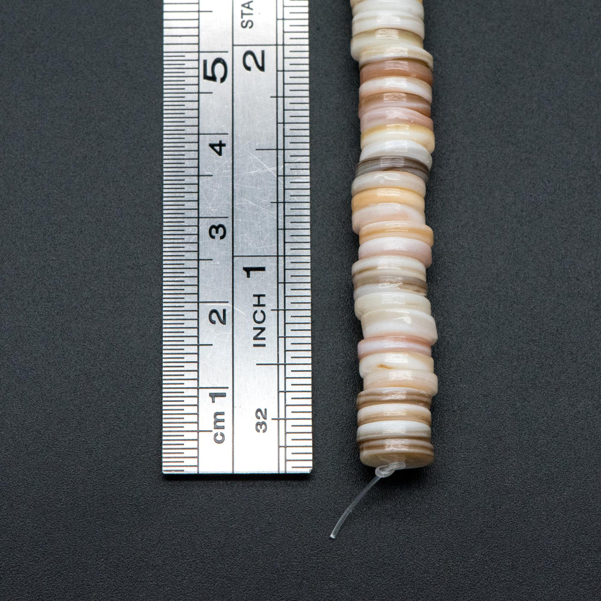 Natural Shell Coin Beads, Round Disc Spacer Beads 10mm, Beach Jewelry Supplies (BK-031)
