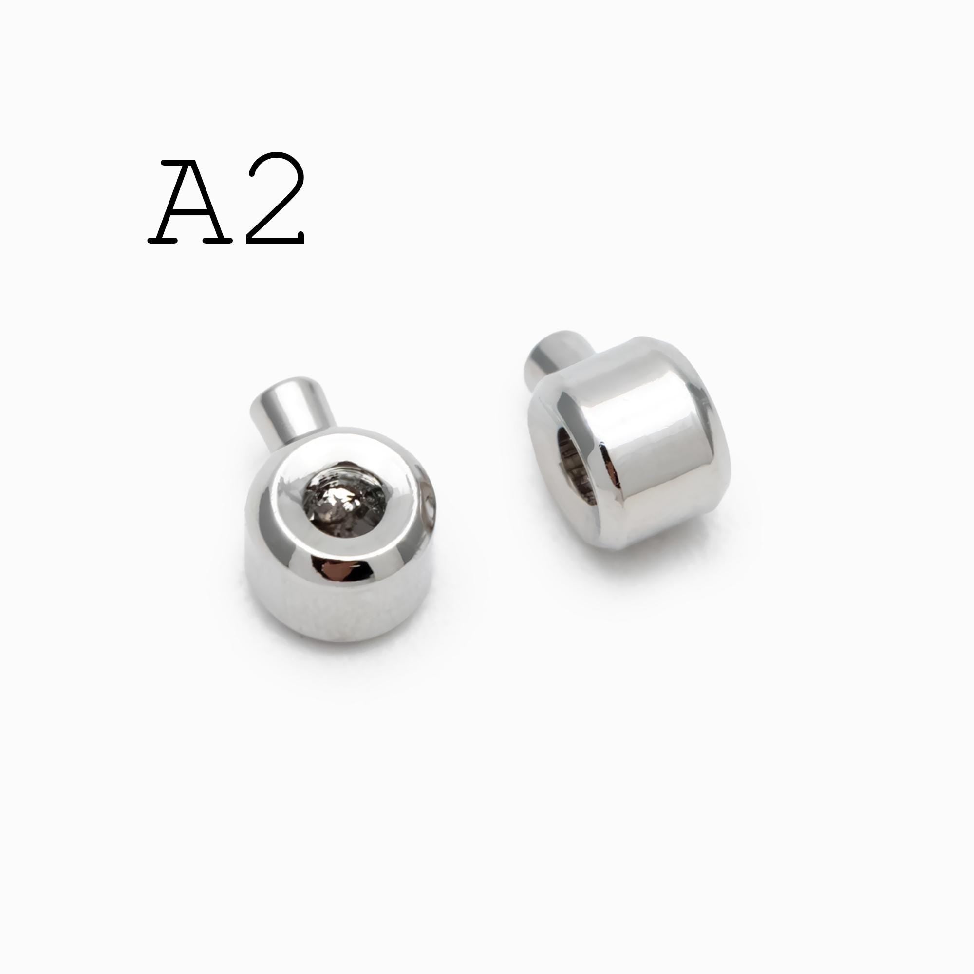 10pcs Gold/ Silver/ Rose Gold Crimp Beads, Rondelle Crimp 3x2mm, Fit Soft Wire/ Cord Only (GB-400)