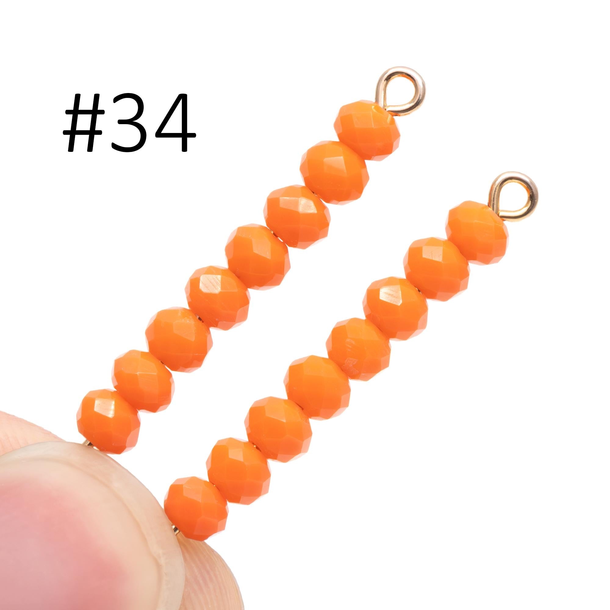 Crystal Rondelle 3x4mm, Glass Faceted Beads, 120 beads (BZ04)
