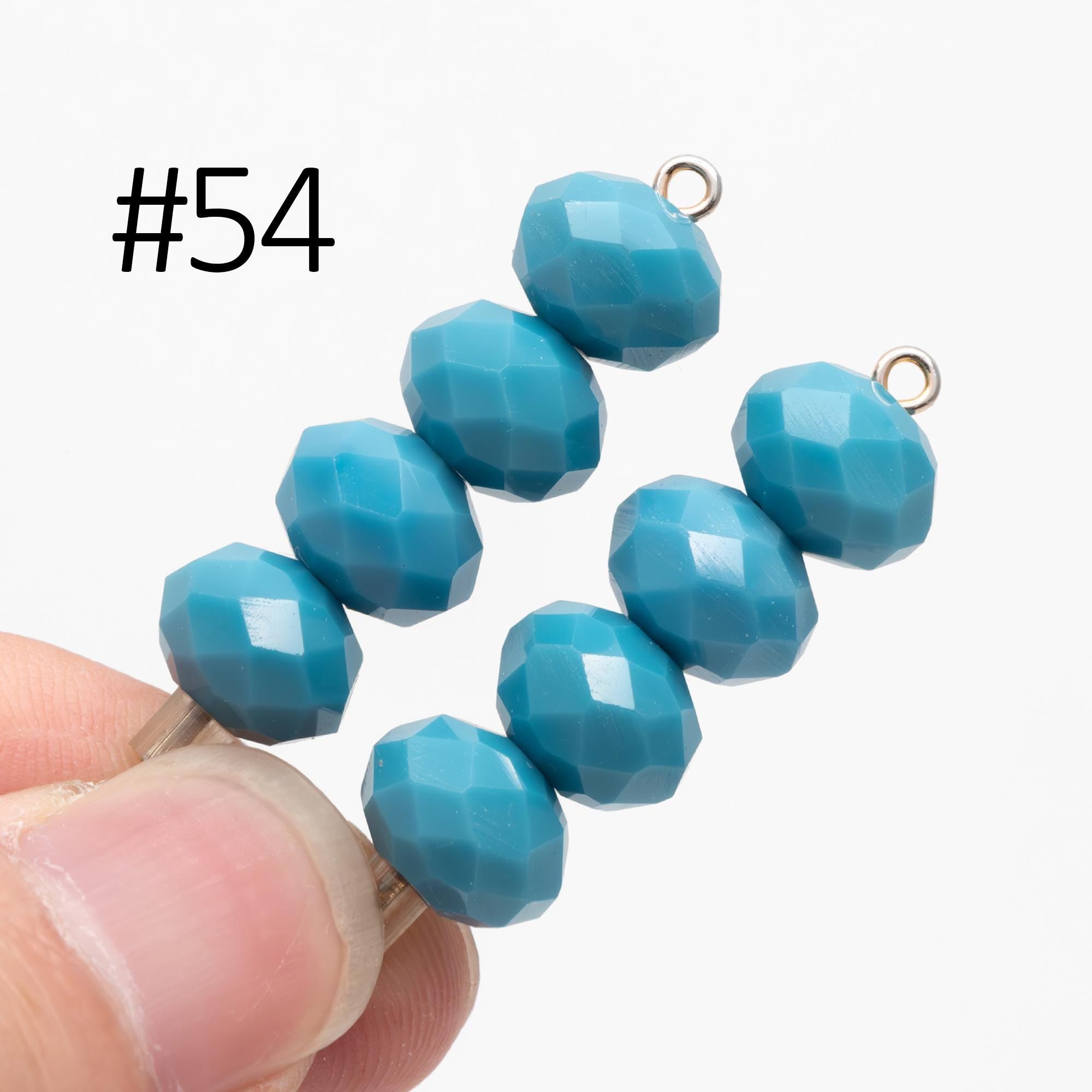 65 beads Rondelle Crystal Glass Faceted beads 8x10mm (BZ10)