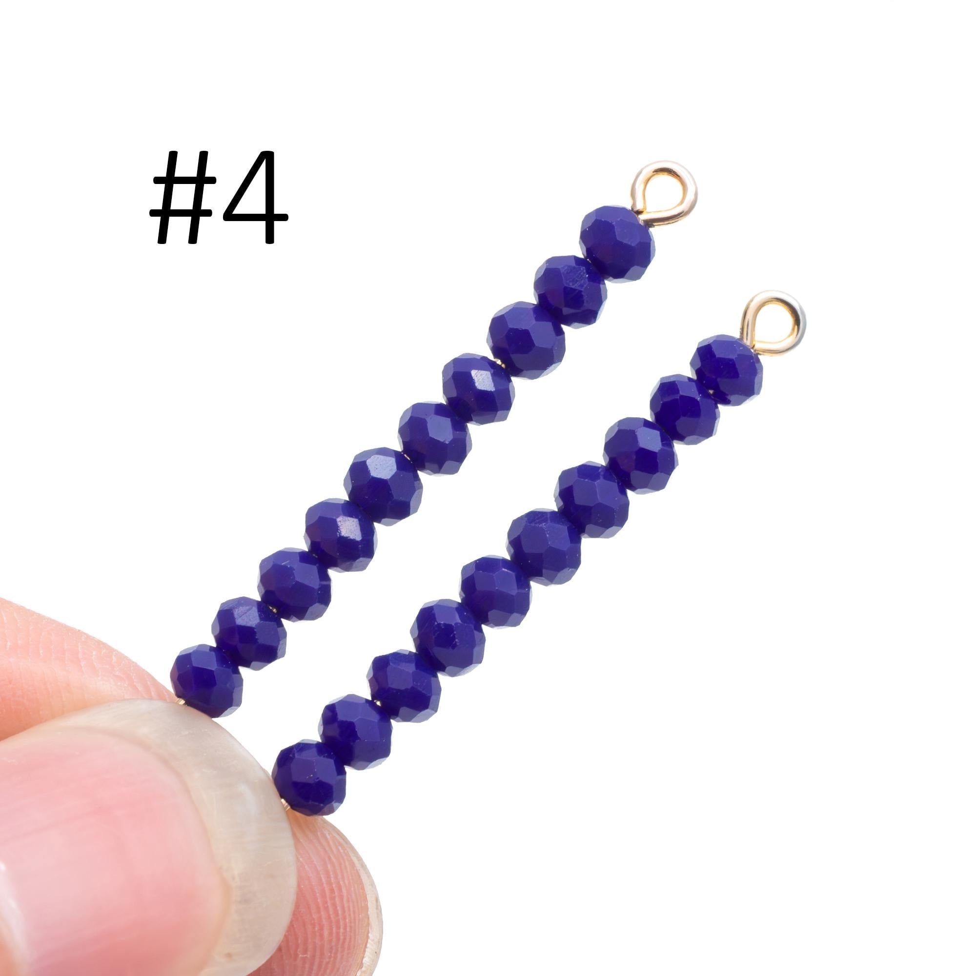 Crystal Glass Rondelle Faceted Tiny beads 2x3mm (#BZ03) (strand of 120 beads)