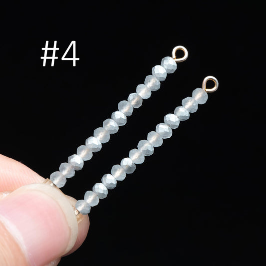 Crystal Glass Rondelle Faceted beads 3mm, You Choose Colors (#BZ99) (A set of 140 beads)