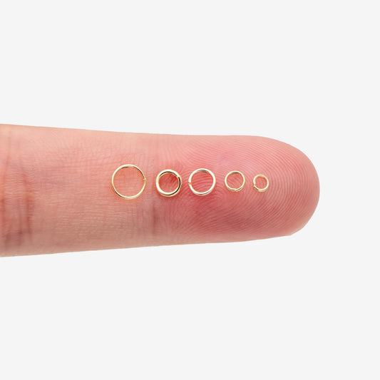200pcs Gold/ Silver tone Open Jump Rings, Stainless Steel Split Rings 2.5/ 3/ 4/ 5mm, Connect Tiny Chain/ Loop (#GB-155)