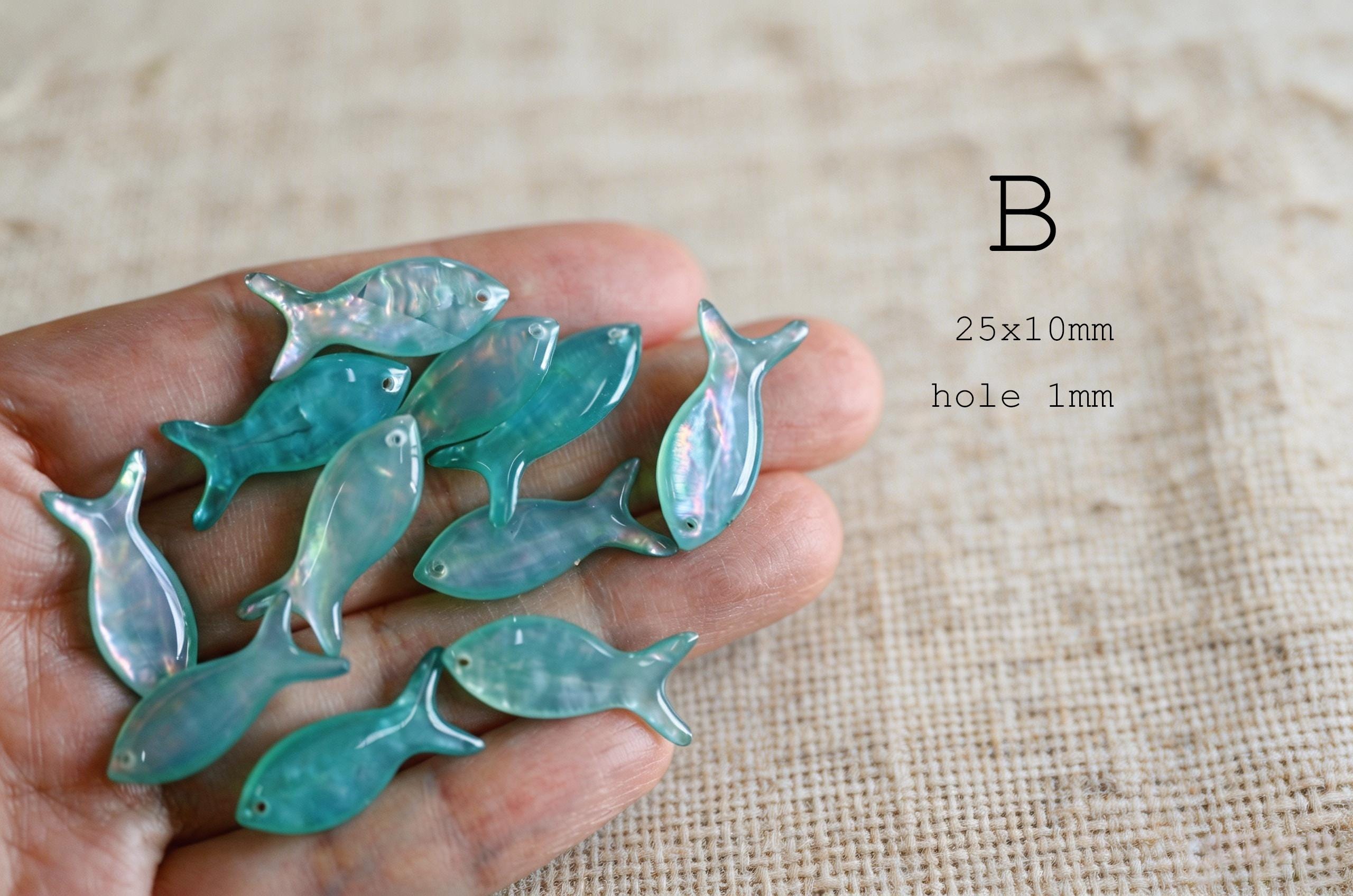 10pcs Enamel Shell Fish Charm, Ocean Jewelry Charm, DIY Earrings Necklace Making Supplies (BK-038)