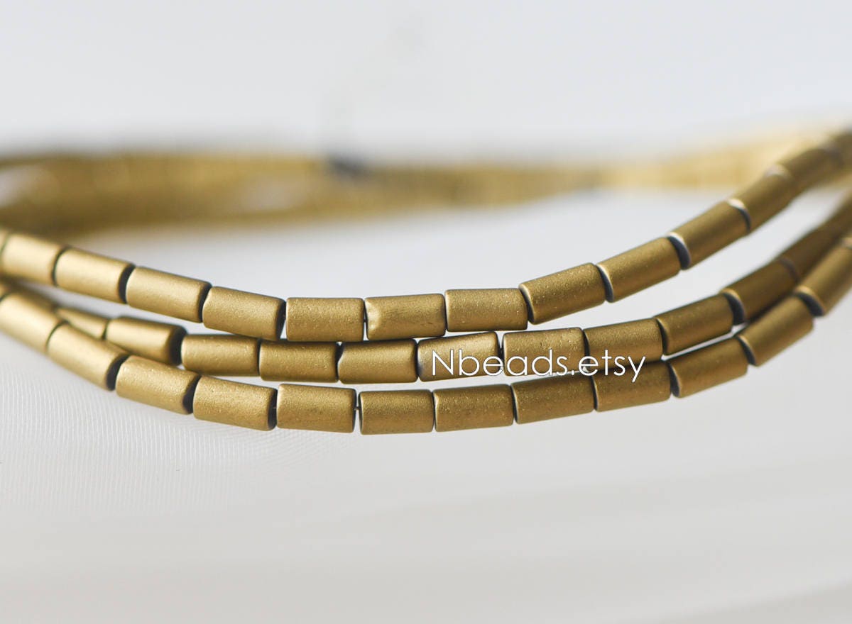 90pcs Frosted Tube Glass beads 5x3mm, Sparkly Multi Matte Colors (GM-022)