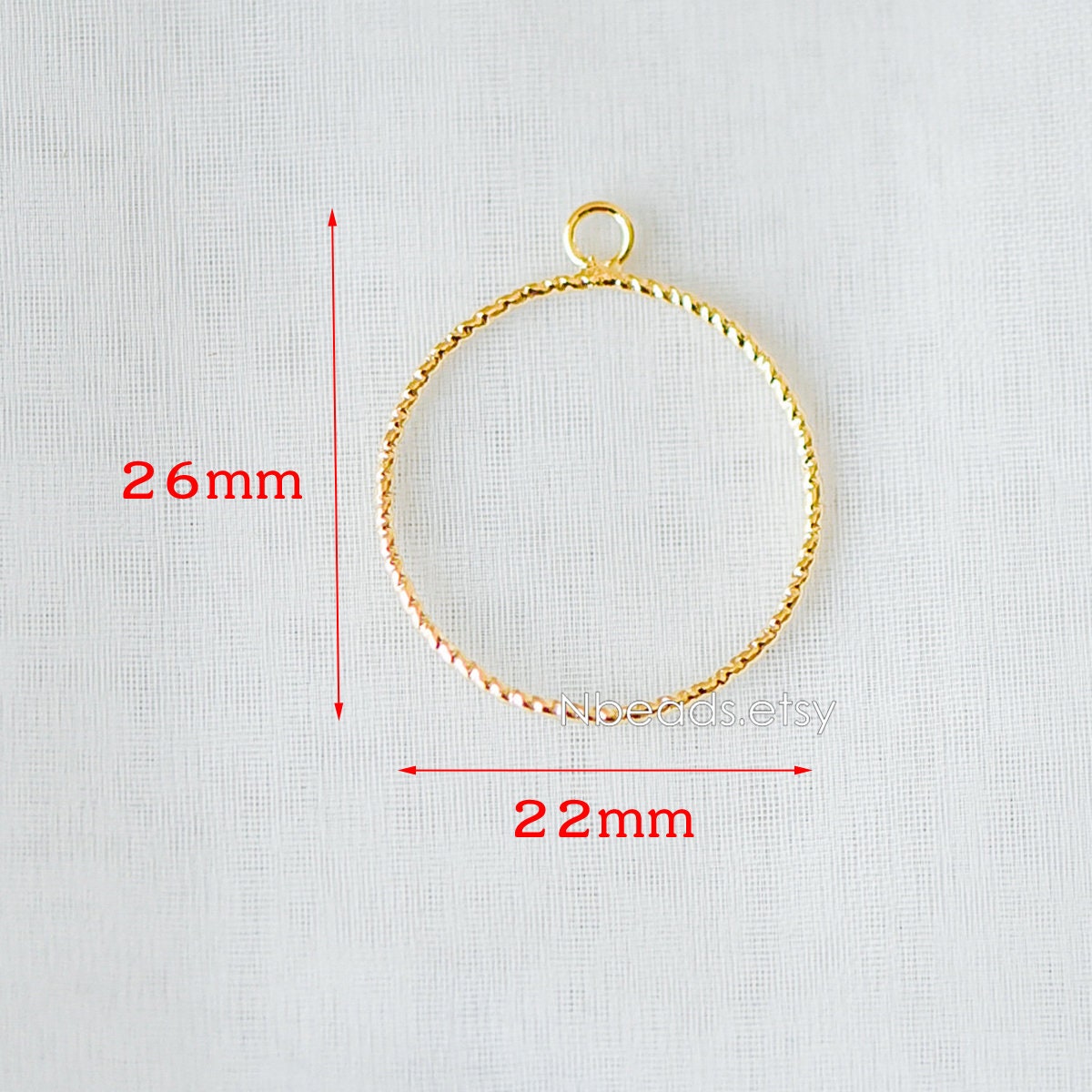 10pcs Gold plated Brass Geometric Pendants, Circle Heart Square Charms, Color Not Easily Tarnish (GB-268)
