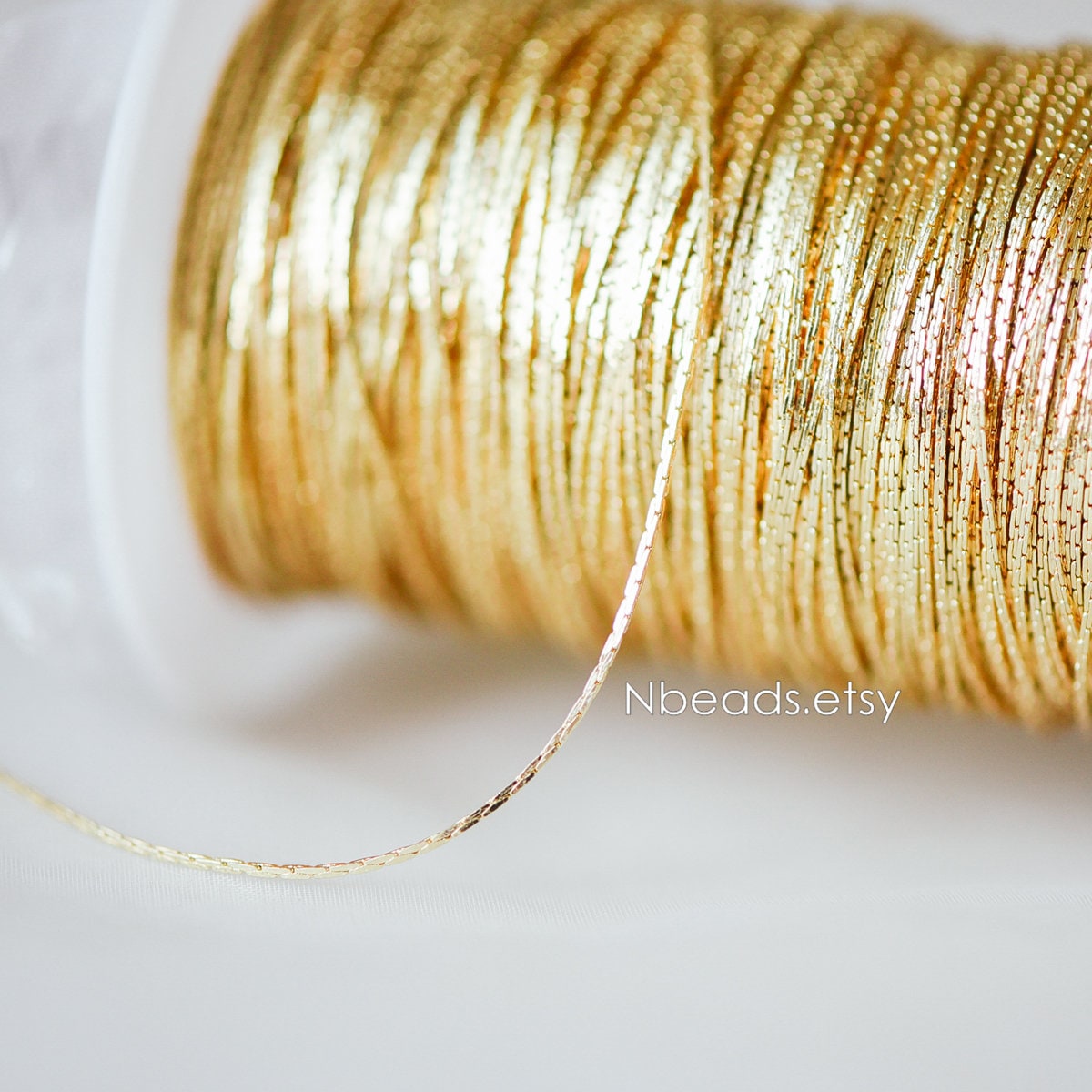 Dainty Tiny Gold/ Silver plated Brass Chains 0.7mm Thin (#LK-148)/ 1 Meter=3.3 ft