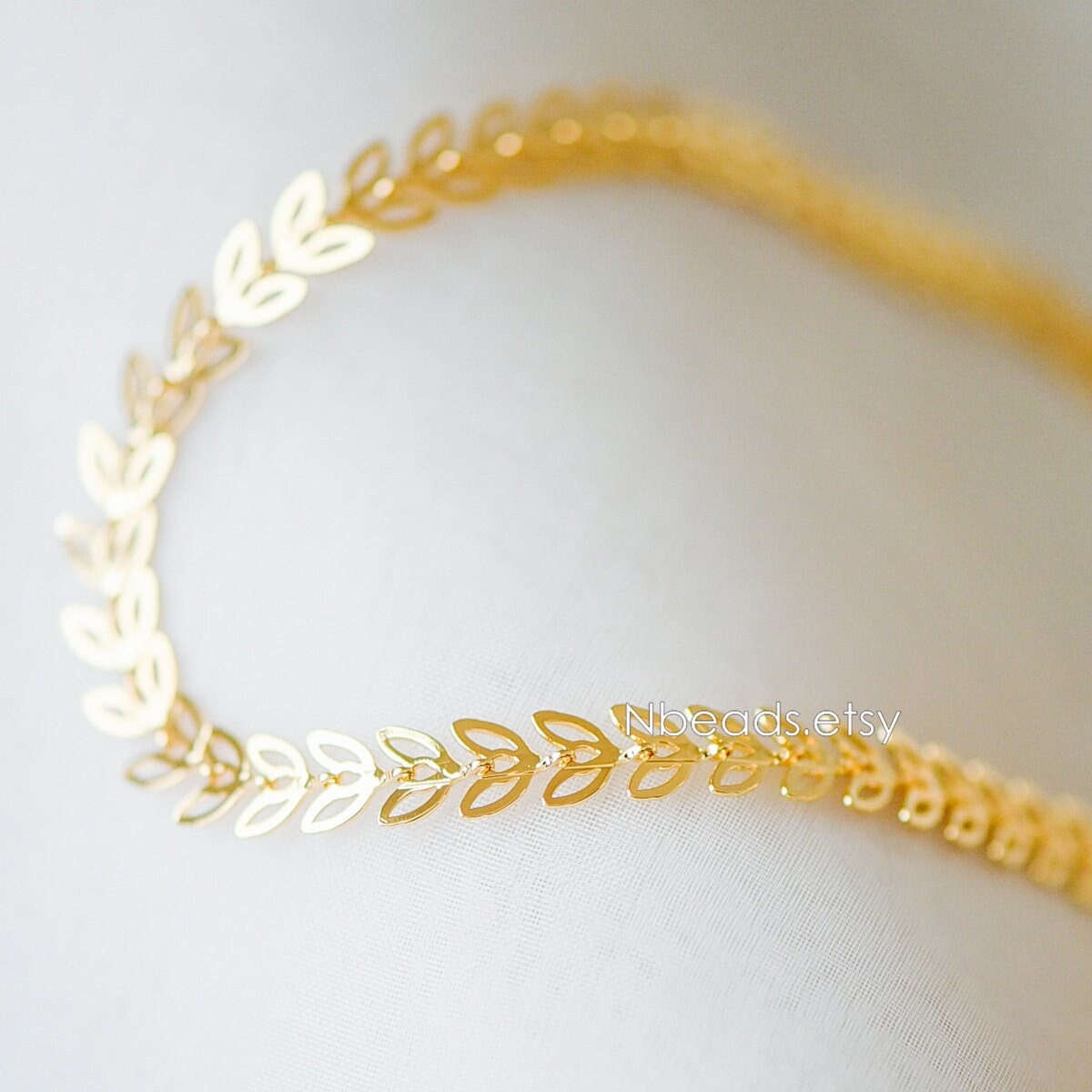 Gold/ Silver tone Flat Chevron Chain 6.3mm, Real Gold/ Rhodium plated Brass, Decorative Leaf Chain (#LK-161)/ 1 Meter=3.3ft