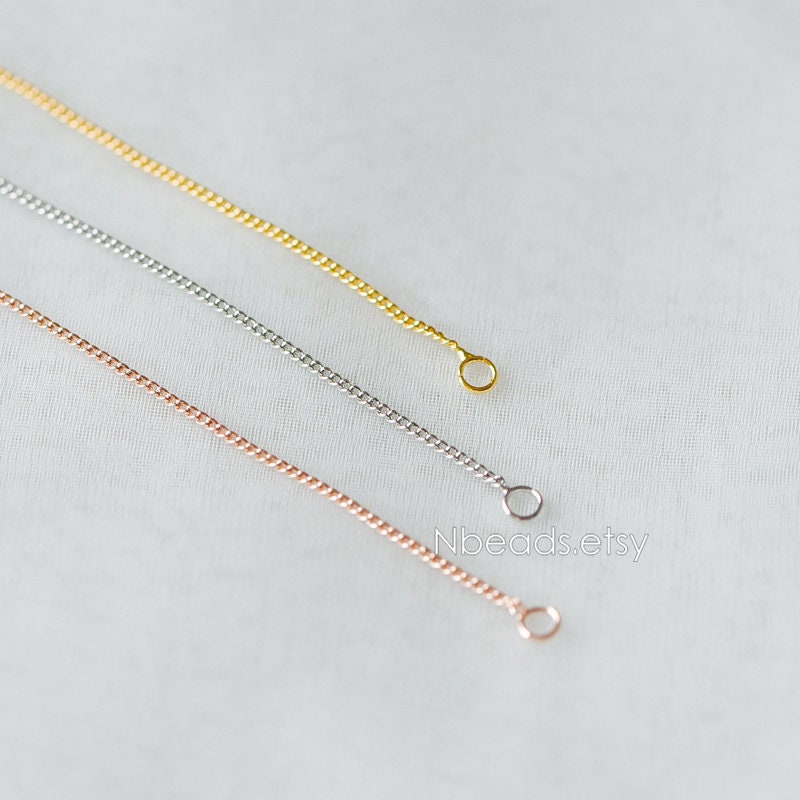 10pcs Gold/ Silver/ Rose Gold Threader Earrings, Earwire Thread with Open Jump Ring, Earring Components Wholesale (GB-333-A)