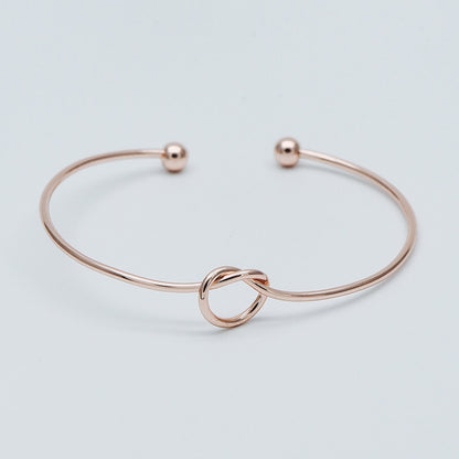 4pcs Adjustable Bangle Bracelets, Gold/ Silver/ Rose Gold, Brass Expandable Charm Bangle Wire, Color Not Easily Tarnish (#GB-397)