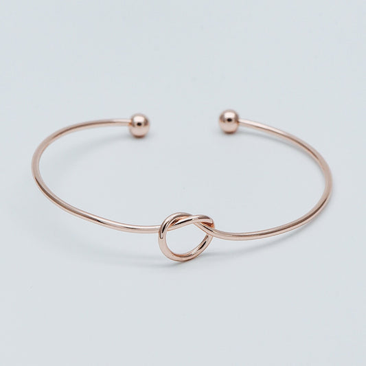 4pcs Adjustable Bangle Bracelets, Gold/ Silver/ Rose Gold, Brass Expandable Charm Bangle Wire, Color Not Easily Tarnish (#GB-397)