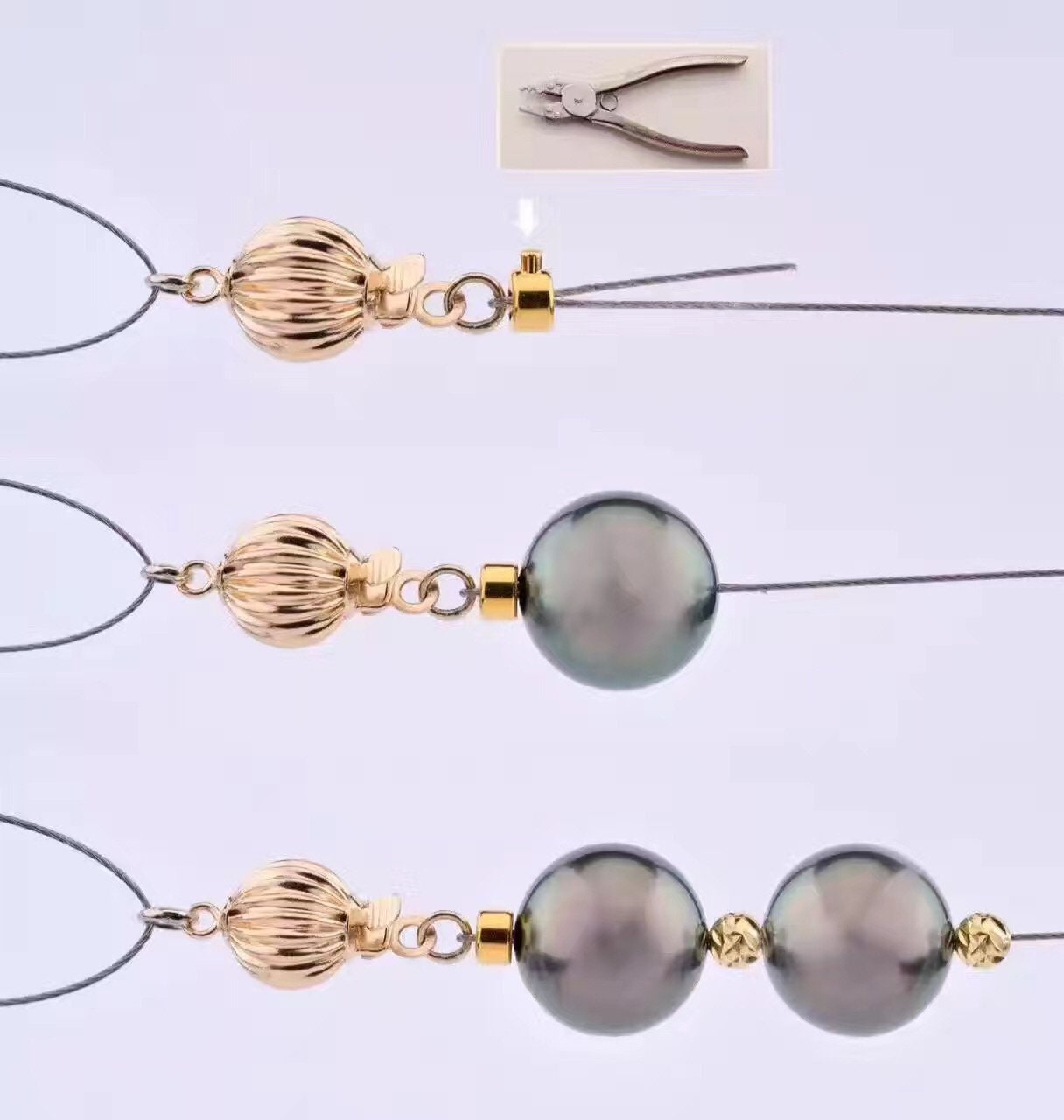 10pcs Gold/ Silver/ Rose Gold Crimp Beads, Rondelle Crimp 3x2mm, Fit Soft Wire/ Cord Only (GB-400)