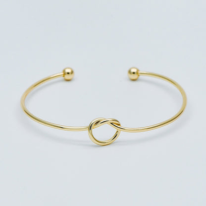 4pcs Adjustable Bangle Bracelets, Gold/ Silver/ Rose Gold, Brass Expandable Charm Bangle Wire, Color Not Easily Tarnish (#GB-397)