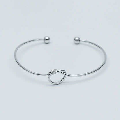 4pcs Adjustable Bangle Bracelets, Gold/ Silver/ Rose Gold, Brass Expandable Charm Bangle Wire, Color Not Easily Tarnish (#GB-397)