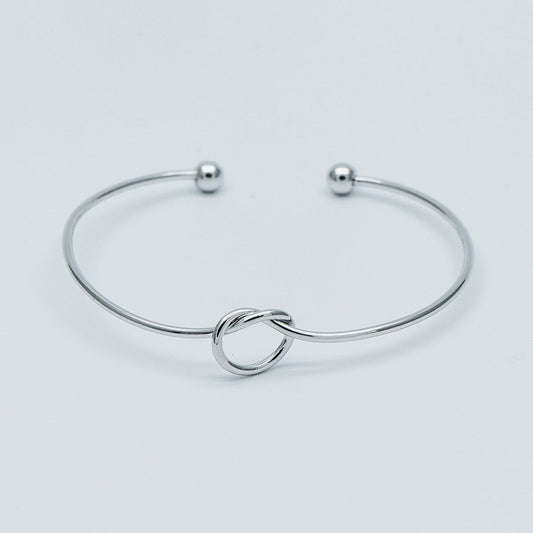 4pcs Adjustable Bangle Bracelets, Gold/ Silver/ Rose Gold, Brass Expandable Charm Bangle Wire, Color Not Easily Tarnish (#GB-397)