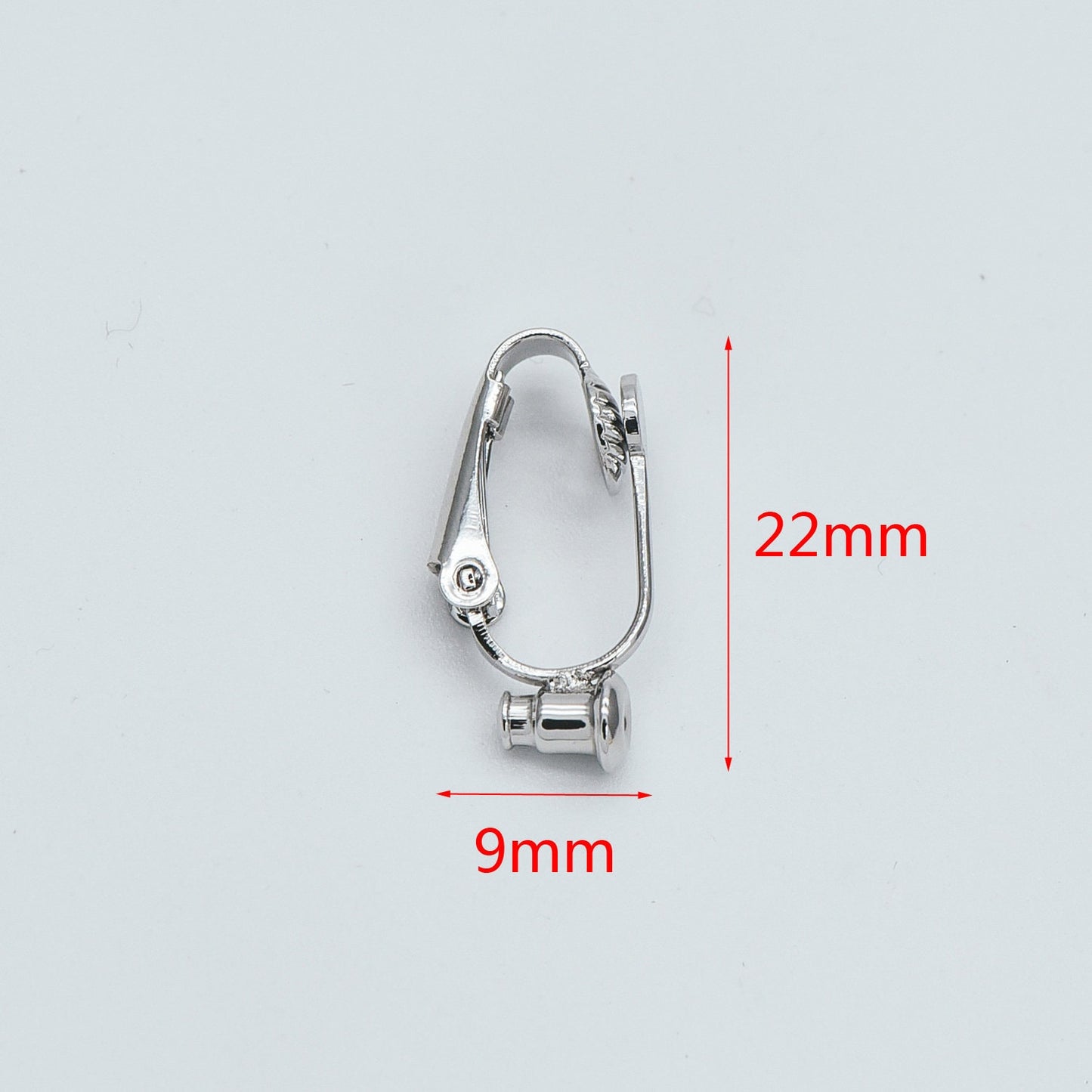 10pcs Gold/ Silver Clip-on Ear Wire, MAGIC Earring Clips, Can Hold Stud/ Threader Earrings (GB-472)