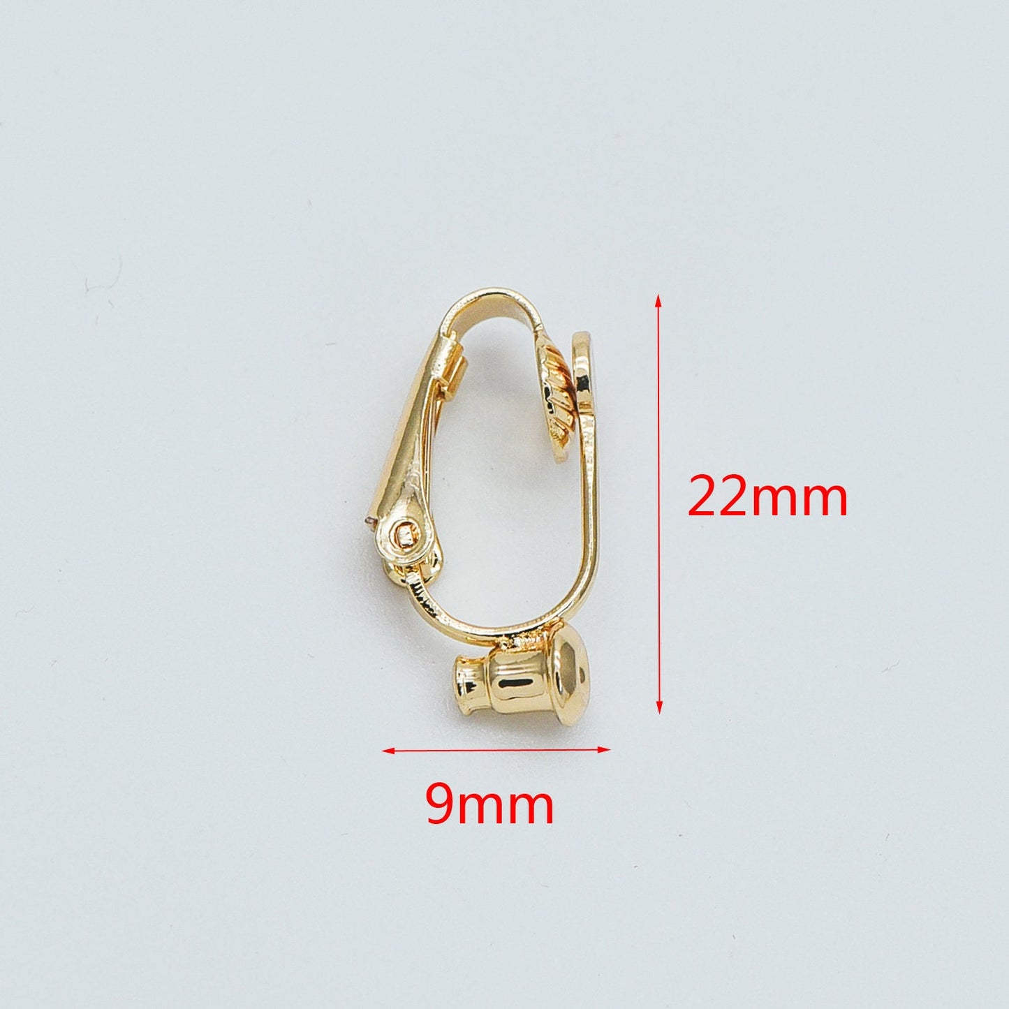 10pcs Gold/ Silver Clip-on Ear Wire, MAGIC Earring Clips, Can Hold Stud/ Threader Earrings (GB-472)