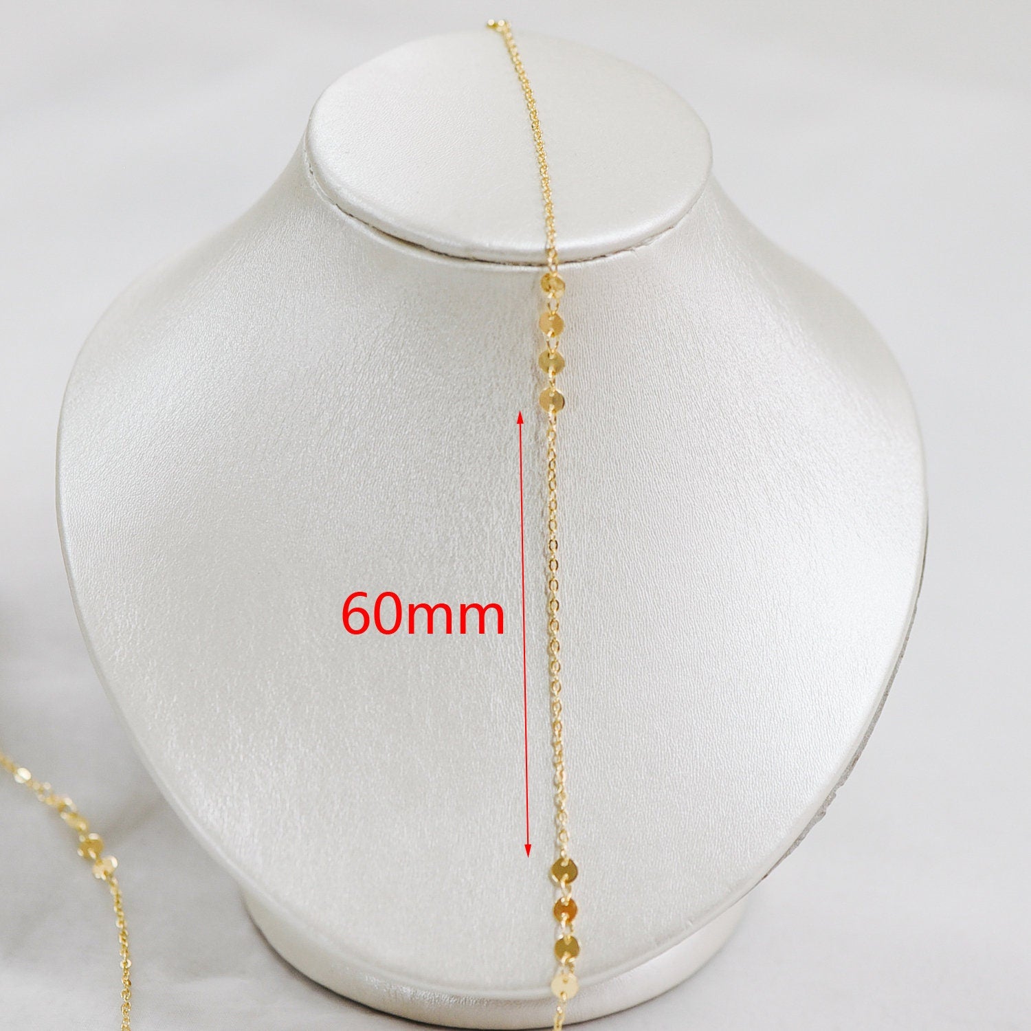 Gold/ Silver/ Rose Gold Cable Chain with Round Disc 4mm, Disk Beaded Chain, Geometric Jewelry Chain (#LK-190)/ 1 Meter=3.3 ft