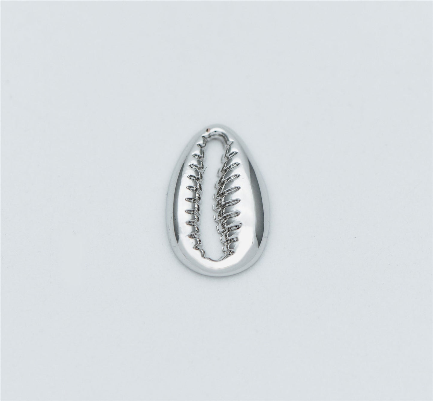 10pcs Gold/ Silver tone Shell Charm Pendants 12x8mm, Seashell Shaped Beads Connectors (GB-3936-B)