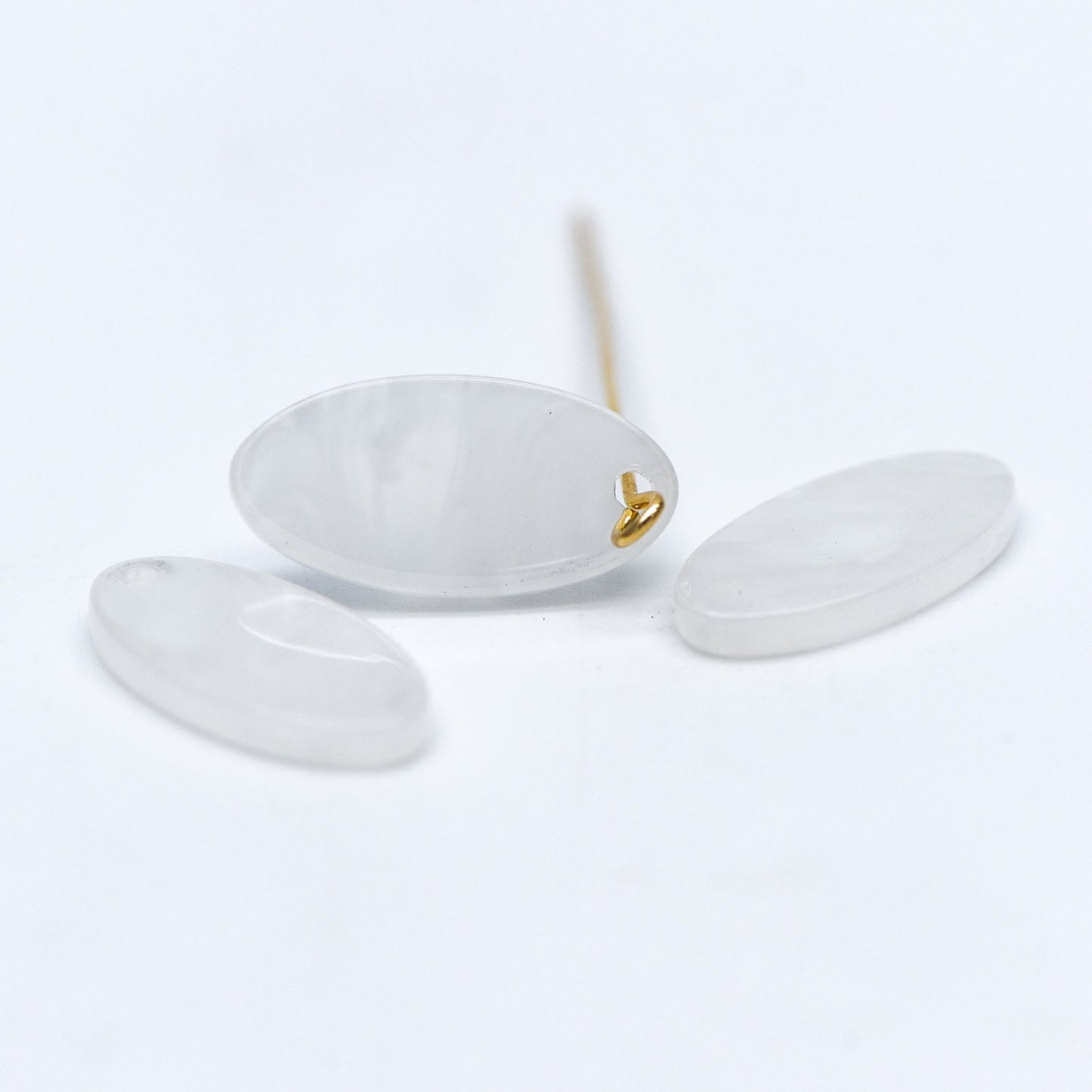 20pcs Tortoise Shell Acetate Oval Pendants 19x10mm, Acrylic Craft Earring Components, Resin Geometric Charms (#HT-50)