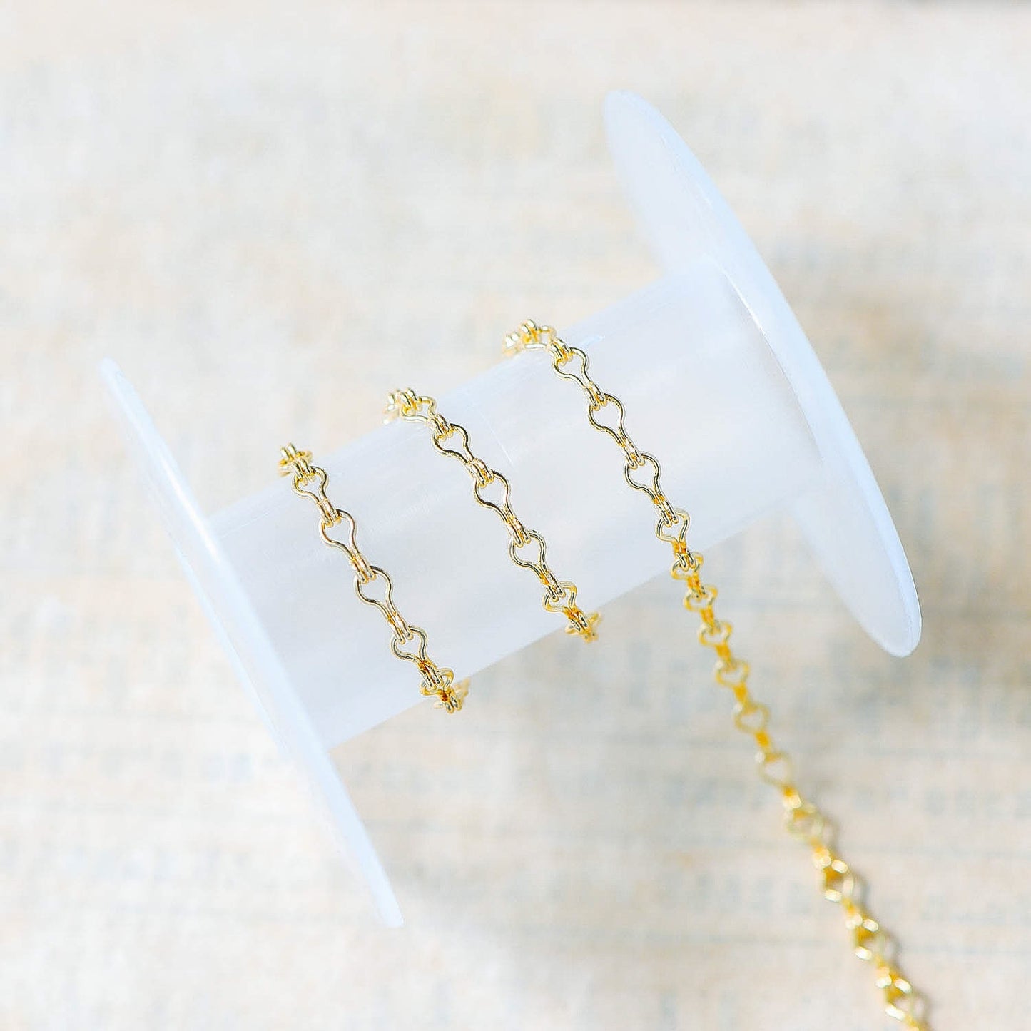 Gold/ Silver tone Link Chains 3.5mm, Real 18K Gold/ Rhodium plated Brass, Quality Specialty Chain Wholesale (#LK-231)/ 1 Meter=3.3 ft