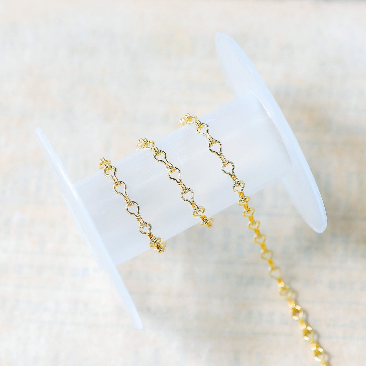 Gold/ Silver tone Link Chains 3.5mm, Real 18K Gold/ Rhodium plated Brass, Quality Specialty Chain Wholesale (#LK-231)/ 1 Meter=3.3 ft