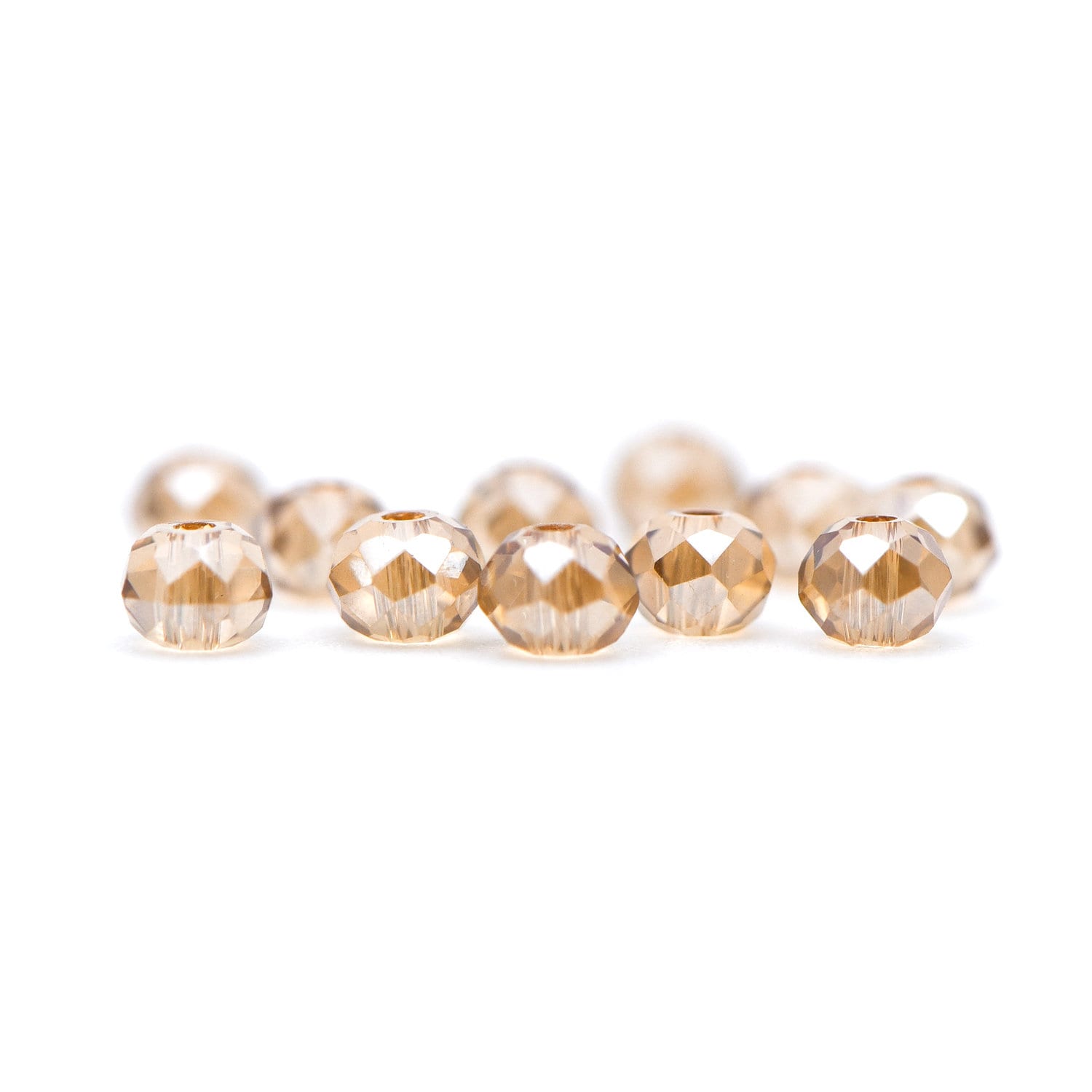 Crystal Glass Rondelle Faceted beads 2x3mm Champagne -BZ03-07/ 115pcs