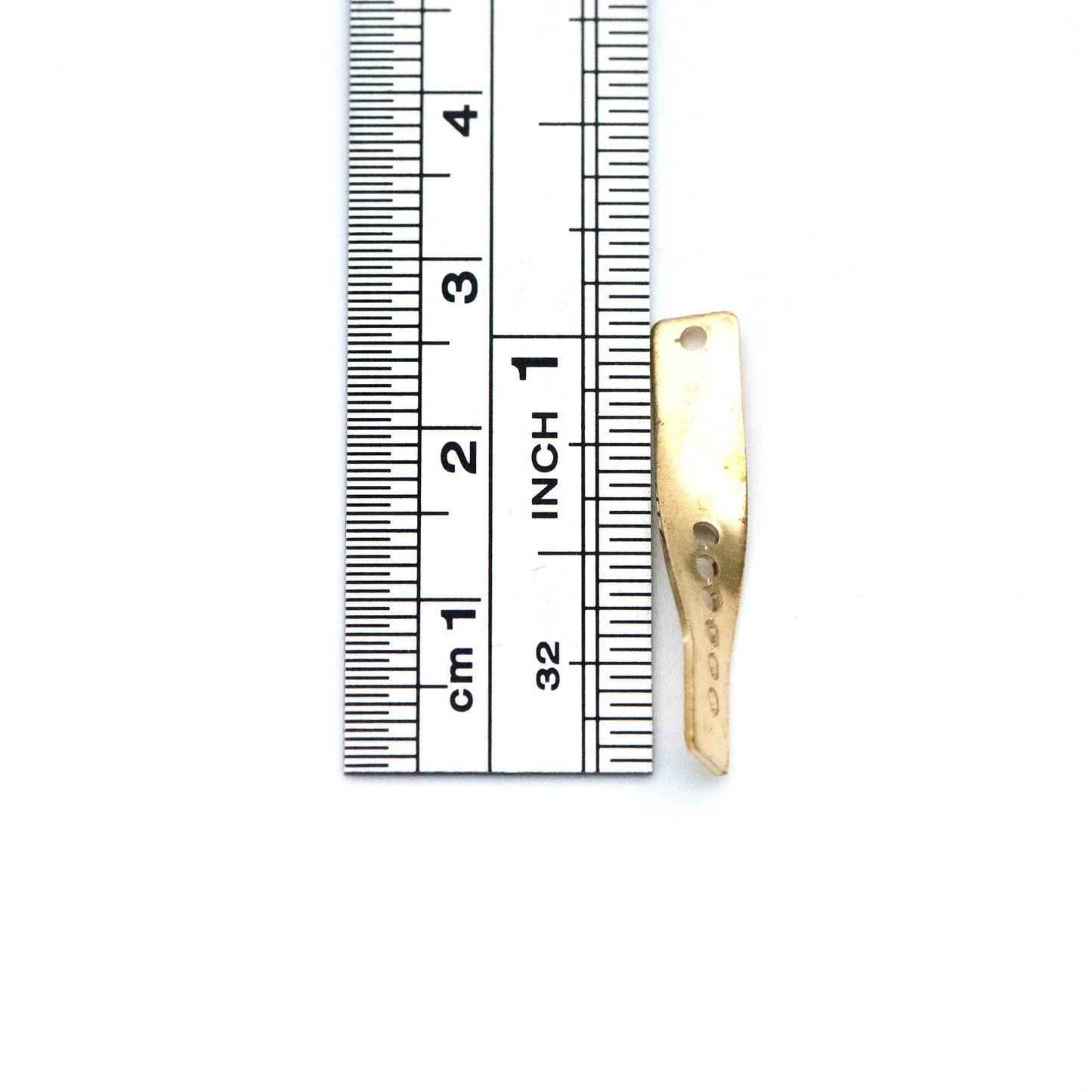 20pcs Raw Brass Link Pendants 19/ 27mm, Geometric Twisted Bar Charm Connectors (RB-122)