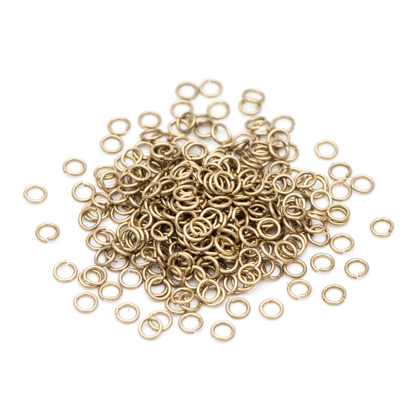 200pcs Raw Brass Open Jump Rings, 3mm by 0.7mm(21Gauge)/ 5mm by 0.8mm(20 gauge), Split Jumpring Findings Wholesale (RB-101)