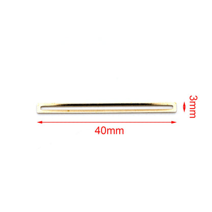 20pcs Raw Brass Bar Charm Connectors 40x3mm, Geometric Long Link Pendants (RB-113)