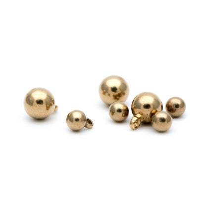 20pcs Raw Brass Round Charm Pendants, 4mm/ 6mm Ball, Brass Findings Wholesale (RB-178)