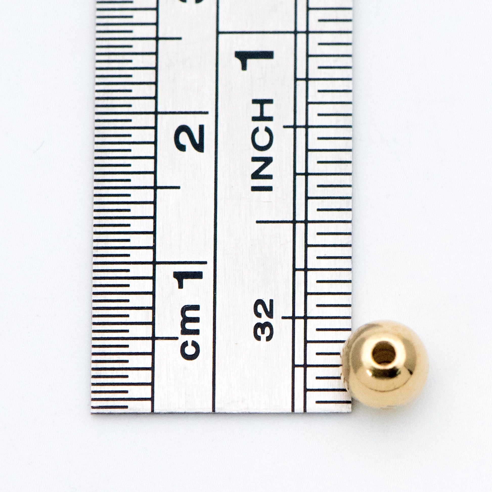 100pcs Raw Brass Round Spacer Beads, DIY Jewelry Findings Wholesale, 3/ 4/ 6mm (RB-180)